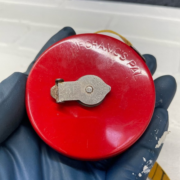 VINTAGE | 25 Ft Mechanics Pal Steel Measuring Tape Walsco - Picture 6 of 7